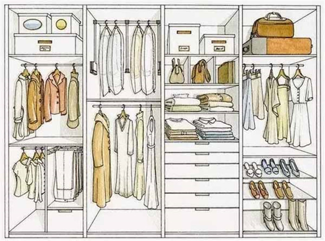 衣柜内部空间设计规划方案(图)