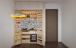 超能装的冰箱式收纳柜