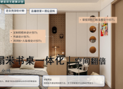 【柜體+硬裝雙主題】榻榻米書桌一體化