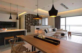 现代简约装修，墙都不要了，全开放式的家装