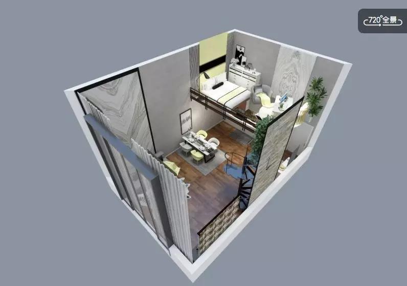 一居室的单身小公寓设计图